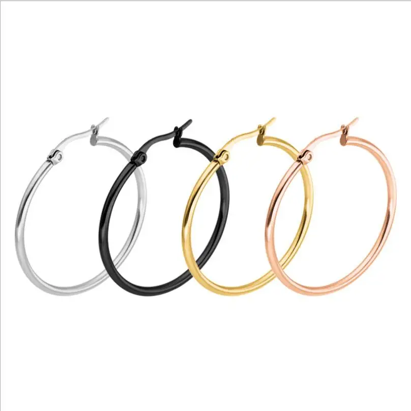 

fancy 2020 simple gold plated designs jewelry hoop earring for Women Sensitive Ears