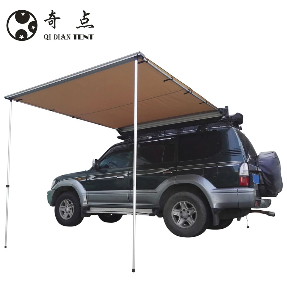 

2.5*2.5M Car Awning 4*4 wd Roof Side Tent Sunshade Camping Tent, Khaki/green/gray