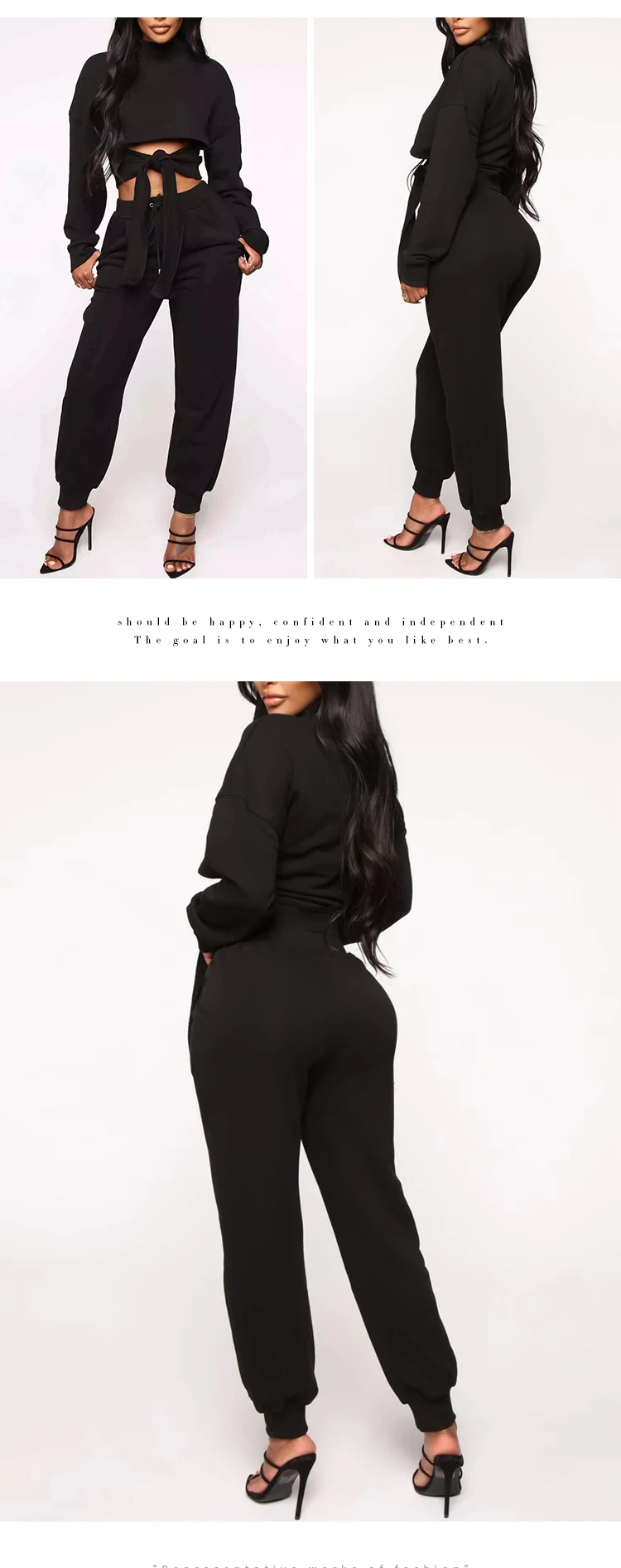 crop top joggers set