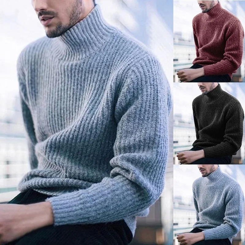 2020 Hot Black Turtleneck Custom Woven For Mens Stylish Clothes ...