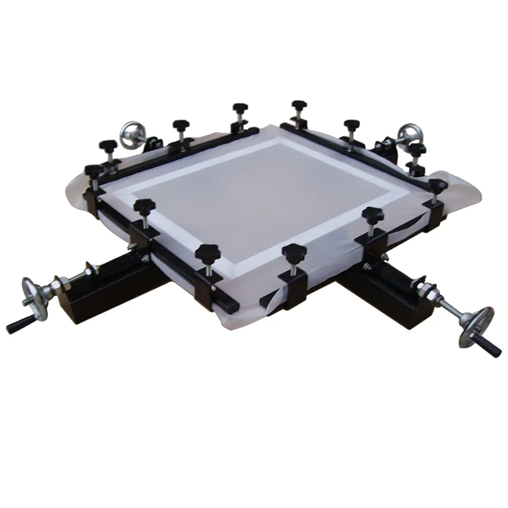 product na104 60x60cm screen printing manual hand pneumatic mesh stretcher making machine-2