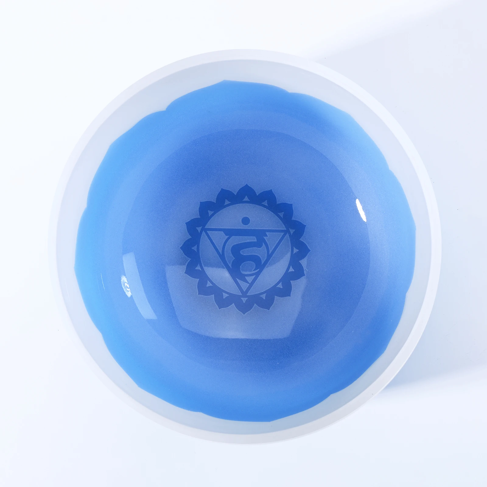 Success 432hz Frosted Tuned Quartz Crystal Singing Bowl With New Lotus Flower Design Crystal