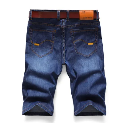 

2021 Summer Fashion Men's Casual Shorts OEM Straight Blue Zipper Fly Denim Short Jeans Mens Slacks Jean Shorts, 2 colors