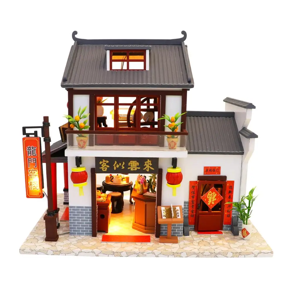 casas de madera en miniatura