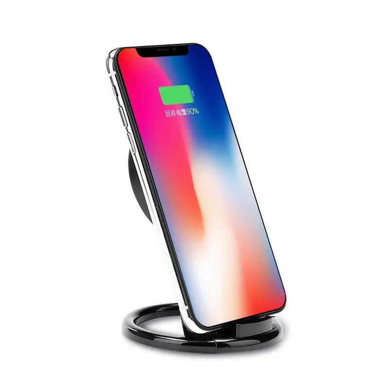 

Trend 2020 Q1 Desk Wireless Charger Stand for Apple huawei Adjustable Phone Holder Stand, Black, white