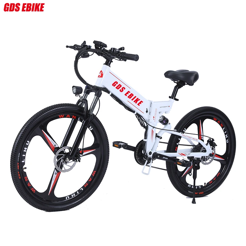 

GDS EBIKE Full uspension Folding Enduro E Bike 48v Electric Mountain Foldable 350w Ebike for Adults