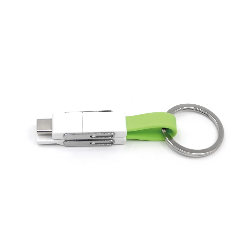Christmas Promotional Gift Fast Charging Cable 3 4 in 1 Usb Magnetic Charger With Keyring And Logo - idealCable.net