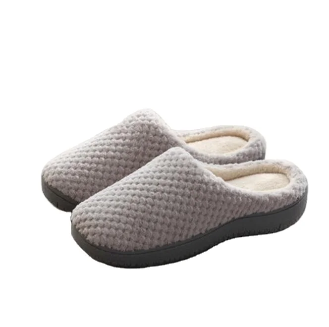 

Simple design winter home for both men and women warm cotton slippers