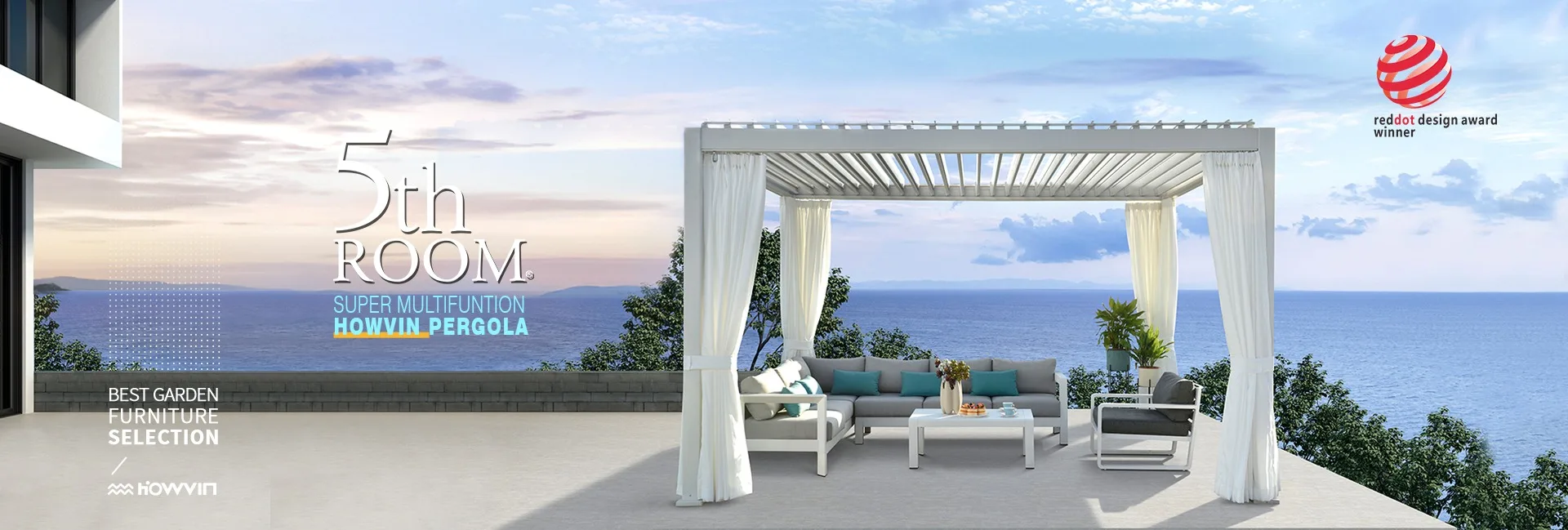 Guangzhou Howvin Outdoor Furniture Co., Ltd. Pergola, Parasol
