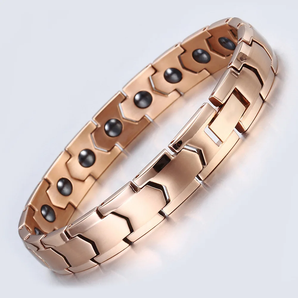 

High Quality Stainless Steel Magnetic Therapy Germanium Bracelet Factory Direct Sales, Picture