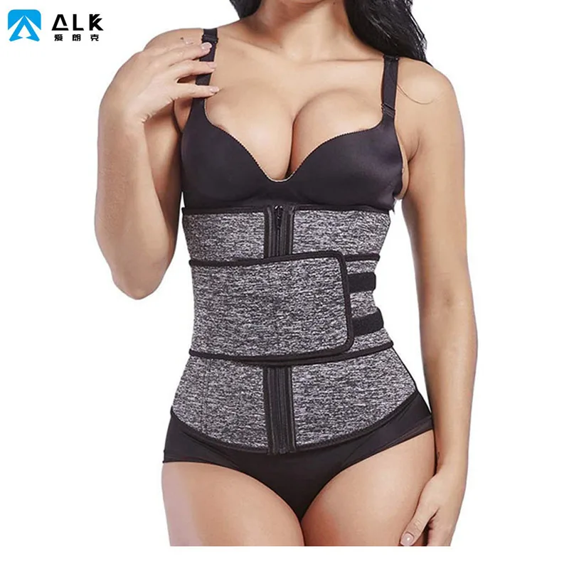 

Ailangke Sauna Waist Trainer for Women - Workout Sweat Waist Trimmer Womens Corset Waste Belly Belt Tummy Stomach Wrap Gym, Black