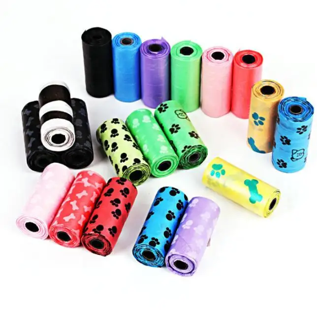 

Colorful Eco-friendly Refill Printed Pet Garbage Bag Dog Poop Bag, Multi color