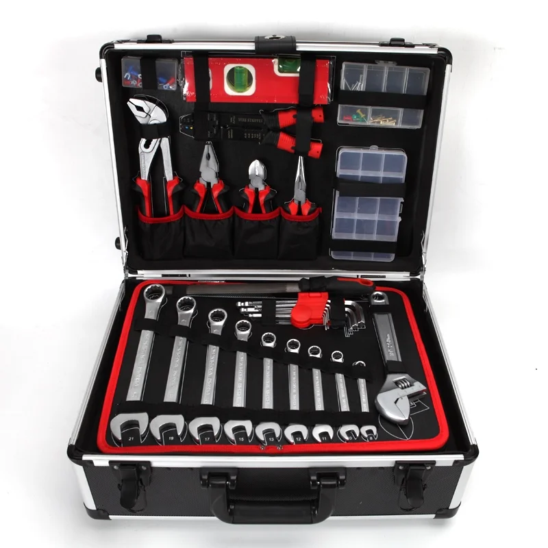 

150 Pcs Socket Auto Hand Automotive Motorcycle Repair Ratchet Wrench Tools Kit Tool Box Set