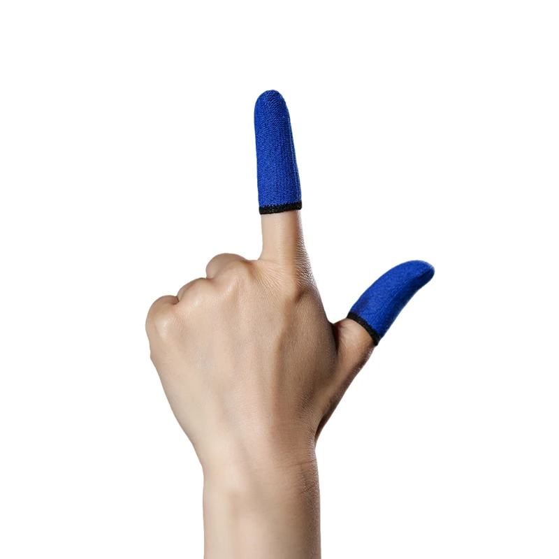 

mobile game thumb covers anti-skid finger sleeves moving joystick screen touching finger glove for PUBG, Blue