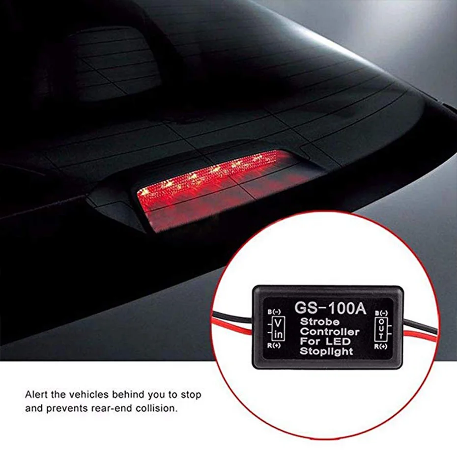 GS-100A Flash Strobe Flasher Module LED Brake Tail Stop Light YAMAHA HONDA NEW