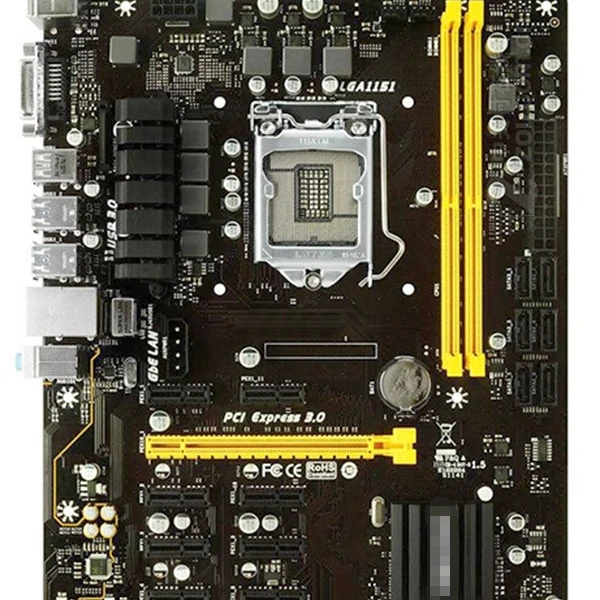 

Original Motherboard FOR BIOSTAR TB250-BTC PRO multiple graphics card combinations