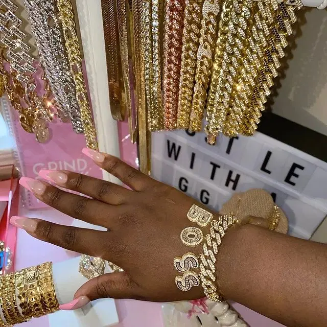 

Custom Letter Charm Bracelet DIY Initial Name Necklace Personalize Rapper Jewelry Dropshipping Wholesale Price