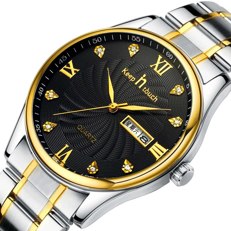 

2020 Classic Men Business Luxury Wrist Watch Stainless Steel Waterproof Quartz Watches