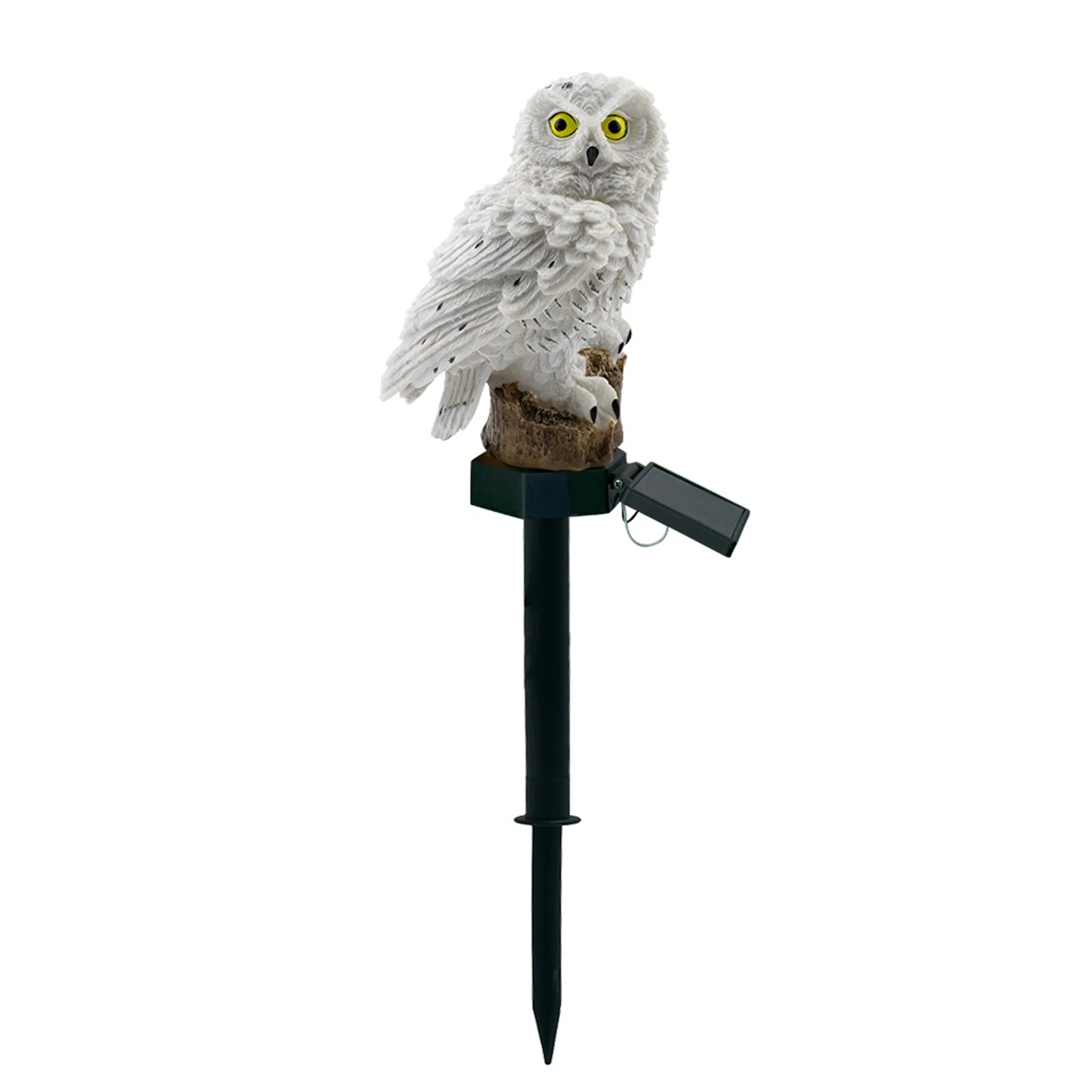 

Solar Light Owl Landscape LED Light Garden Lamp White
