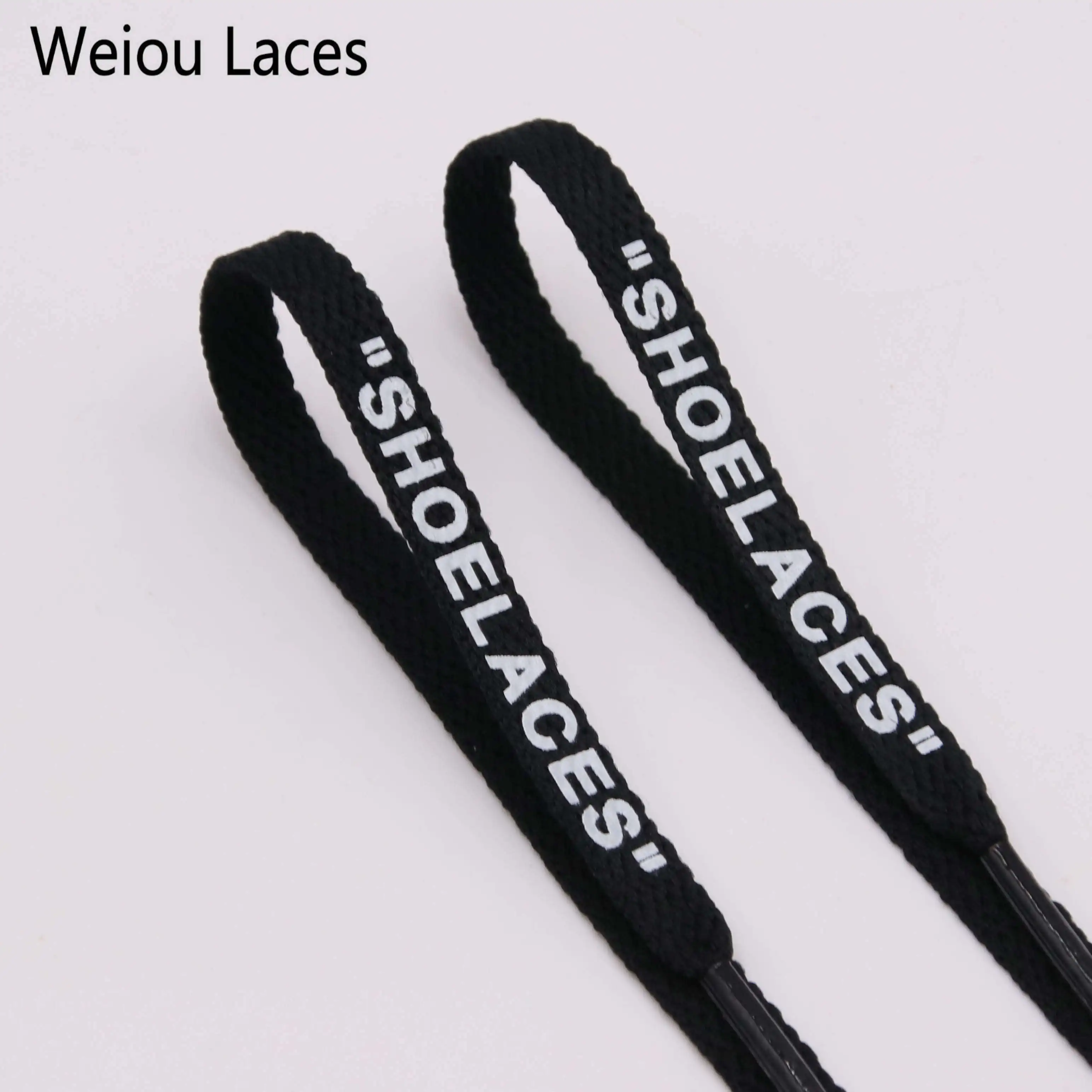

Weiou Shoelace Printing Laces Sustanable Text Multiple Color Choices Flat Shoestrings Amazon Supplier Fast DHL Ship Dropship, Black,white,green and orange ,customized color