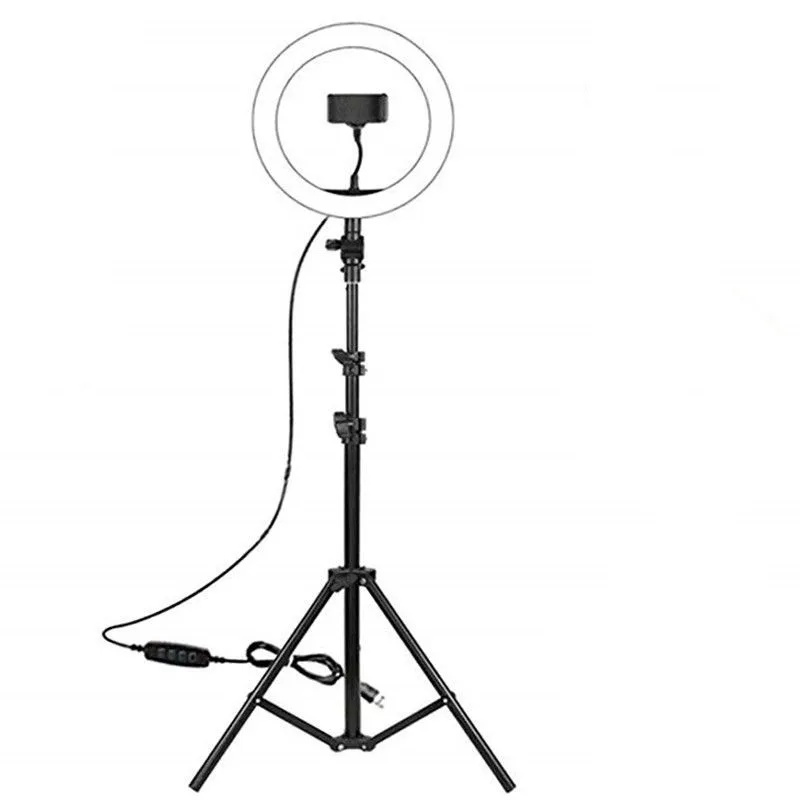 

DDP USA Hot sale 10 inch selfie ring light phone Video photography Makeup fill Ring Light With Tripod Stand