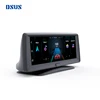 6.86 car dvr with gps dashboard android car dvr gps navigation 1080p dual lens HD car dvr Bird-eye panoramic reverse view camera