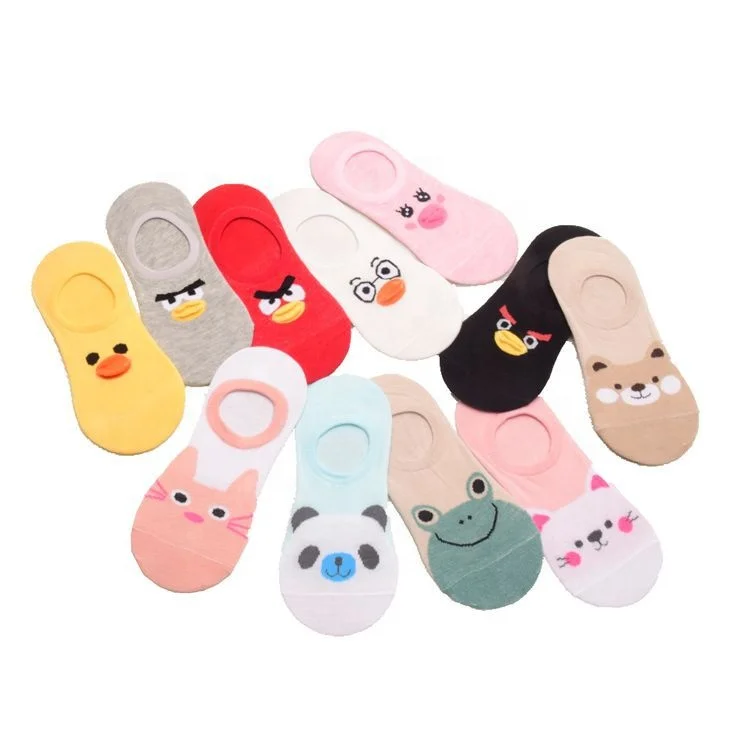 

Boat socks invisible cartoon cute summer cotton short tube pure color shallow mouth thin women's socks