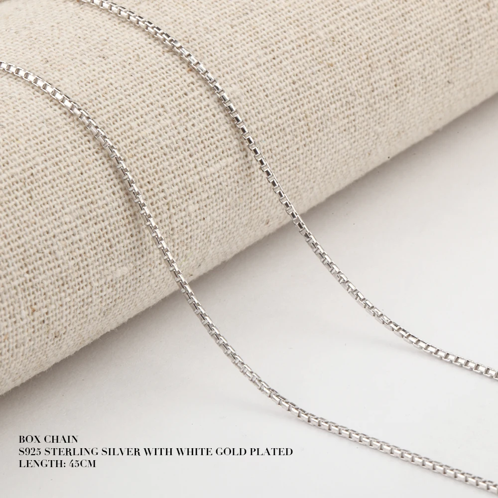 
Italian 925 Sterling Silver Jewelry Chains Necklace Silver Plated Gold Chains 
