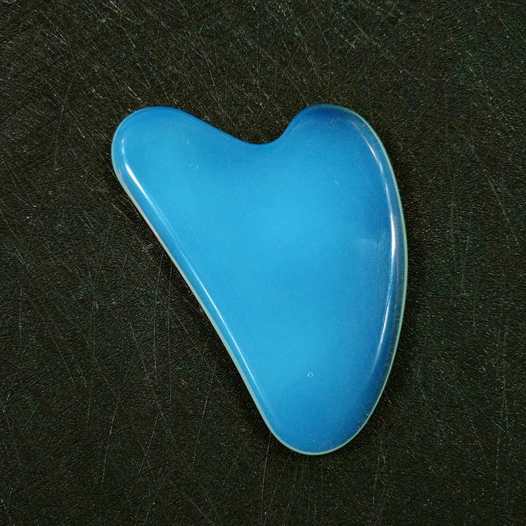 

Wholesale price natural jade facial opalite gua sha heart scraping massage tool