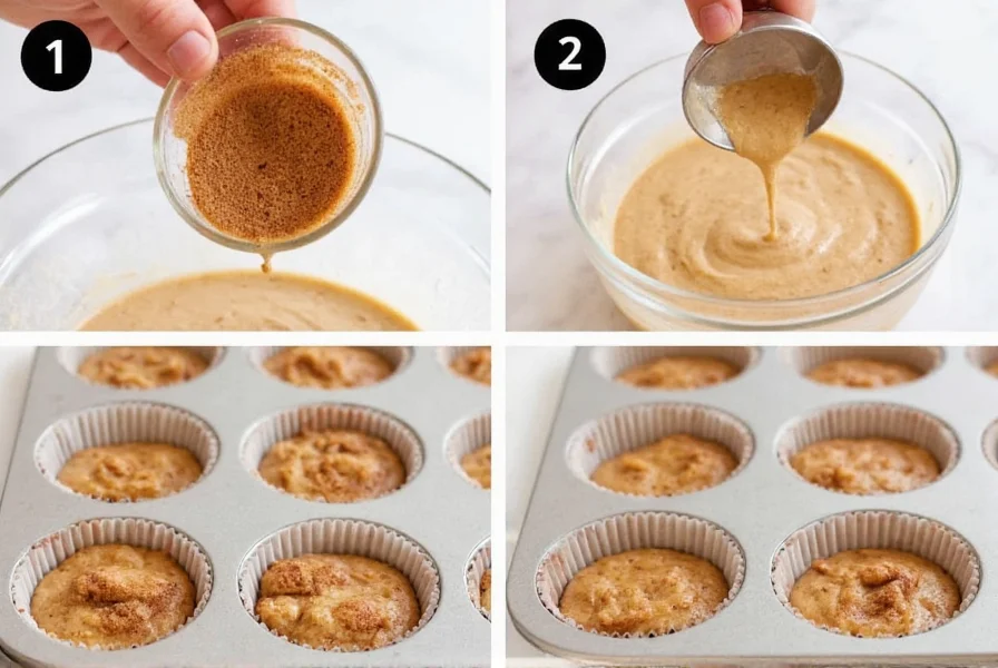 cinnamon muffin recipe triple layer flavor no failures