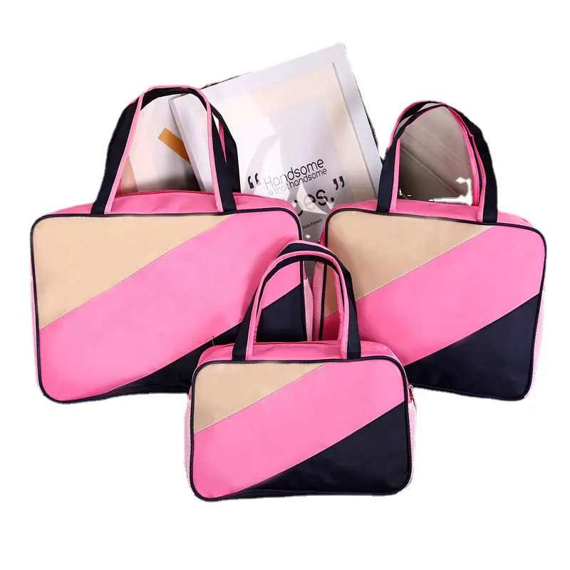 

travel luggage pack storage bag set organizer for clothes with shoes compartment, Customized