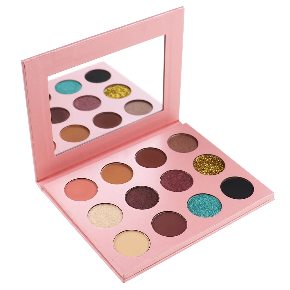 

Wholesale choose colors DIY Eyeshadow Private Label Cosmetics Makeup Glitter Matte Eyeshadow Palette