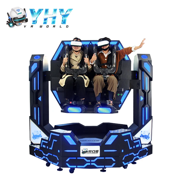 

New Arrival 9D Virtual Reality 1080 Degree Heavy Pendulum Vr Game Machine Roller Coaster Simulator, Blue white