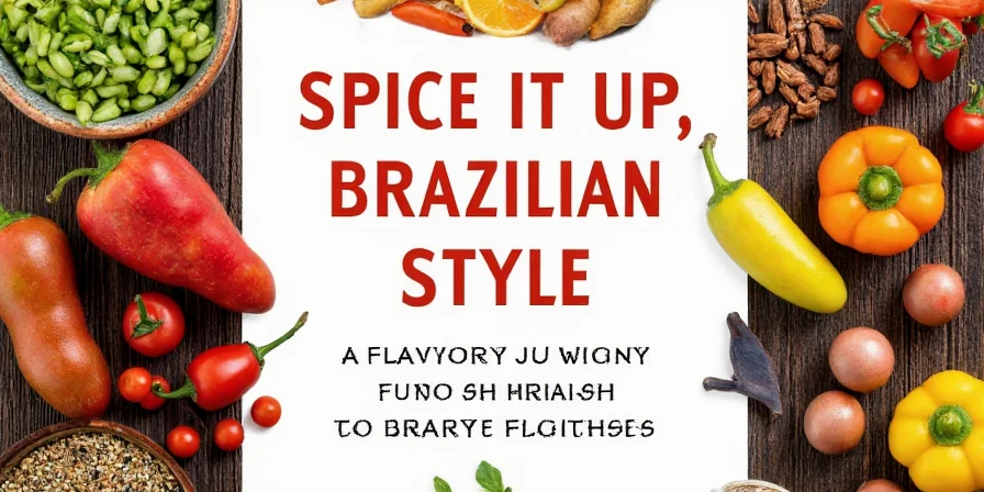 Colorful Brazilian meal enjoyed with friends and family