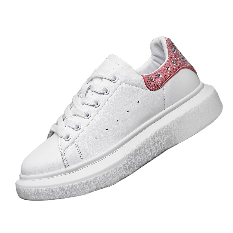 

2022 New Casual Women's Platform Students Sport Walking Small White Shoes