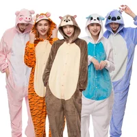 

Fashion cartoon tigger unisex wholesale flannel pajamas onesie adult kigurumi