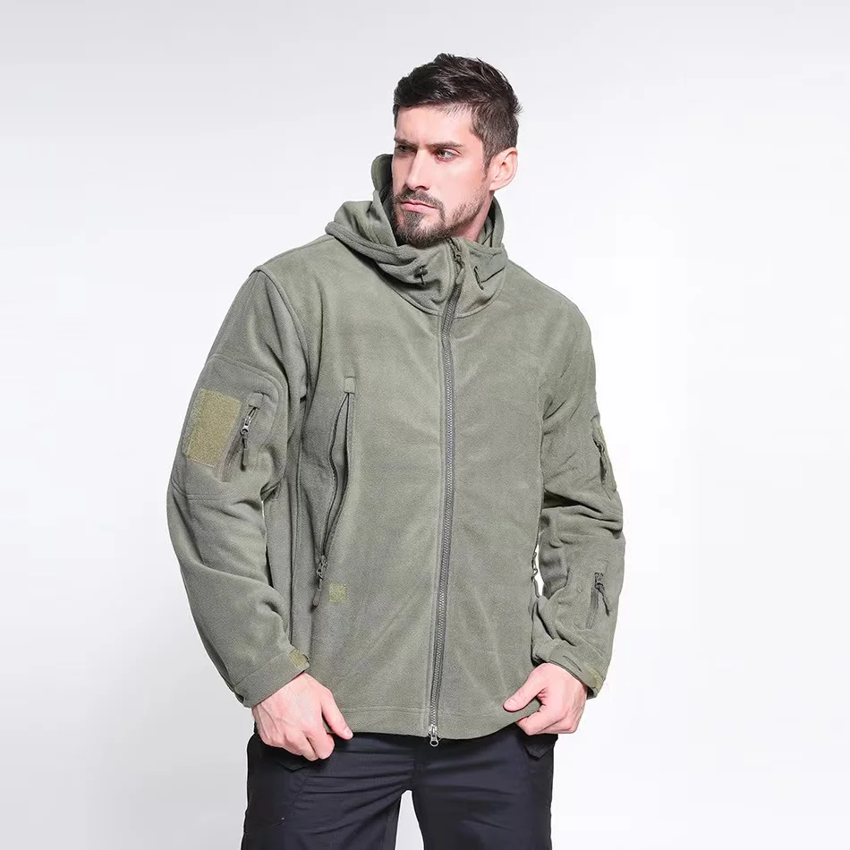 

Military mens jacket winter warm tactical soft fleece hoodie jacket coats for mens outdoor, Multicolors
