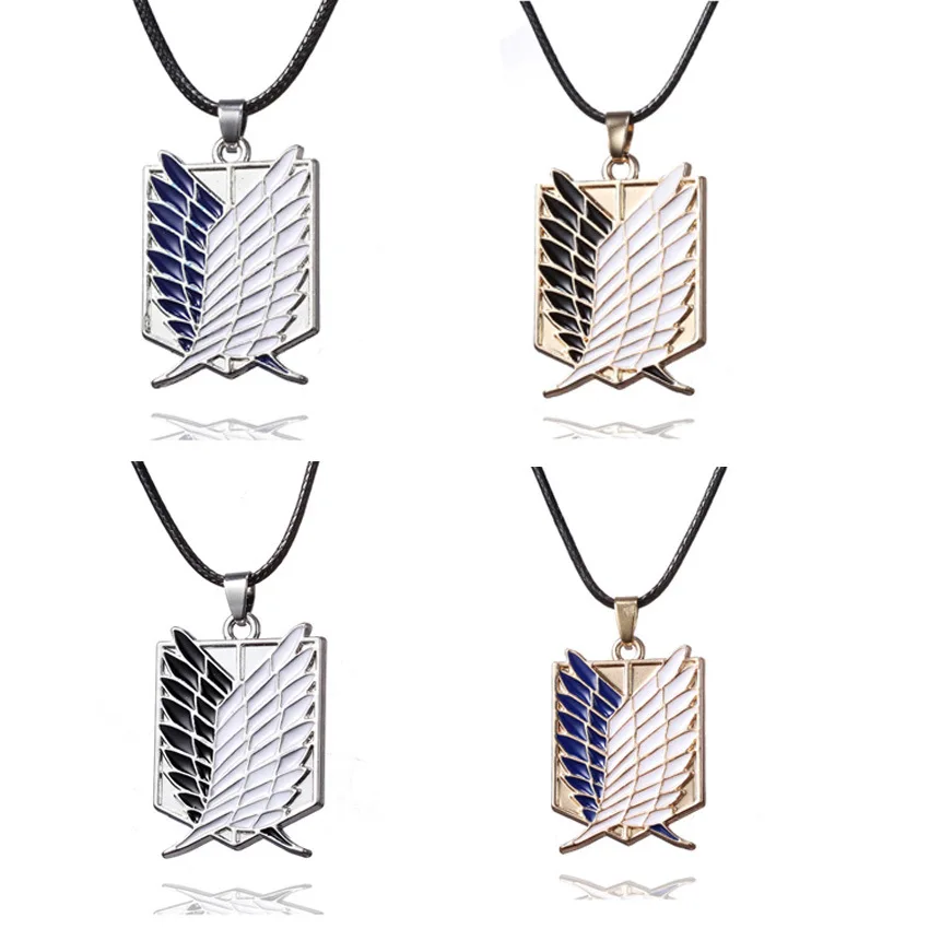 

Alloy accessories jewelry strike giant investigation team badge wings of freedom animation Jewelry Pendant Necklace