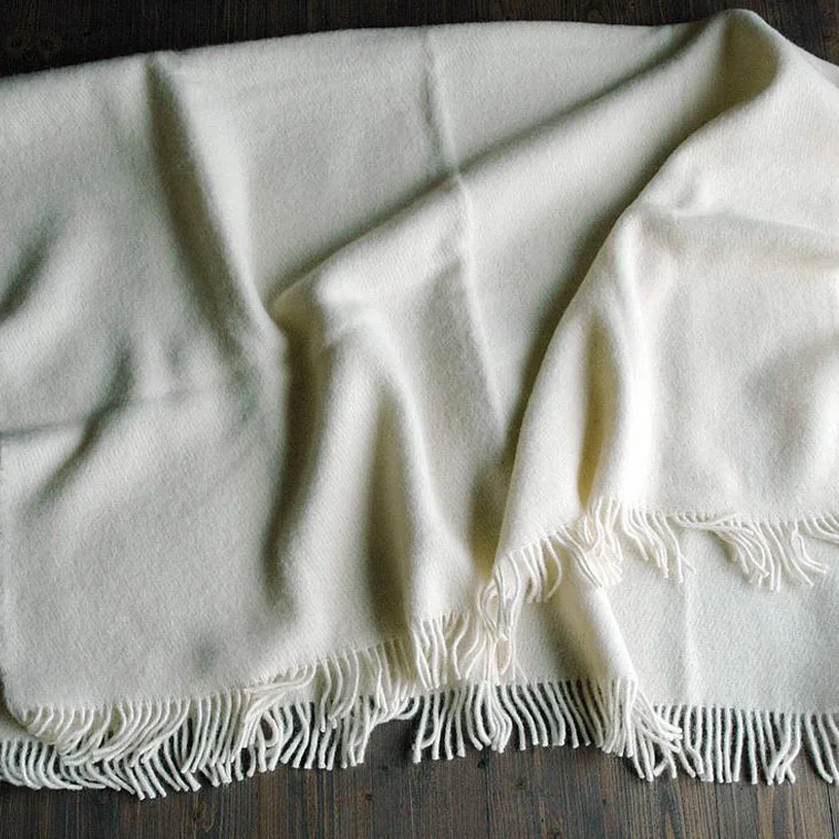 Luxury Pure Merino Polyester Cashmere Wool Chunky Knit Blanket for Sale details