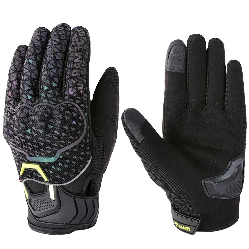 Motorcycle Gloves Summer Man Breathable Mesh TPU Reflective Motocross Racing Biker Gloves Touch Screen Motorcyclist Gloves