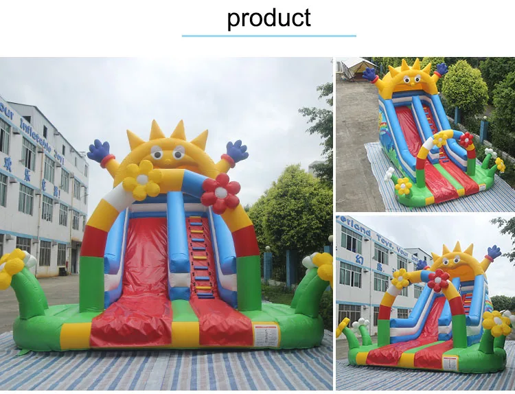 Custom Mega PVC 15ft 17ft 18ft 22 ft 30 ft Inflatable Playground Water Slides Children Giant Inflatable Slide For Sale