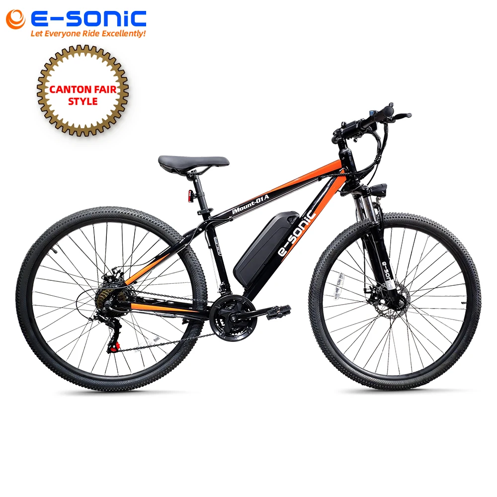 

2021 high speed long range electric mountain bike 350w 36V front fork suspension ebike 29" electric sports bicycle, Black