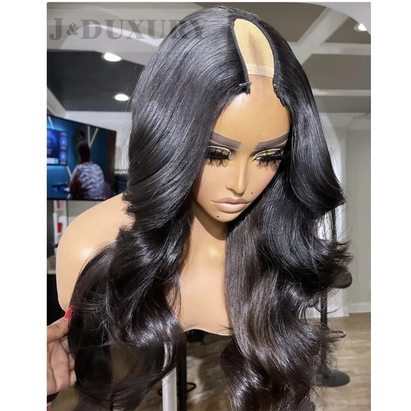 

super body wave natural hair brazilian u part wigs for black women cheap human hair u part wigs