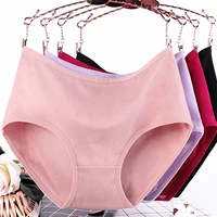 

Wholesale mid- Waist large size fat women cotton underwear sexy lace ladies panties