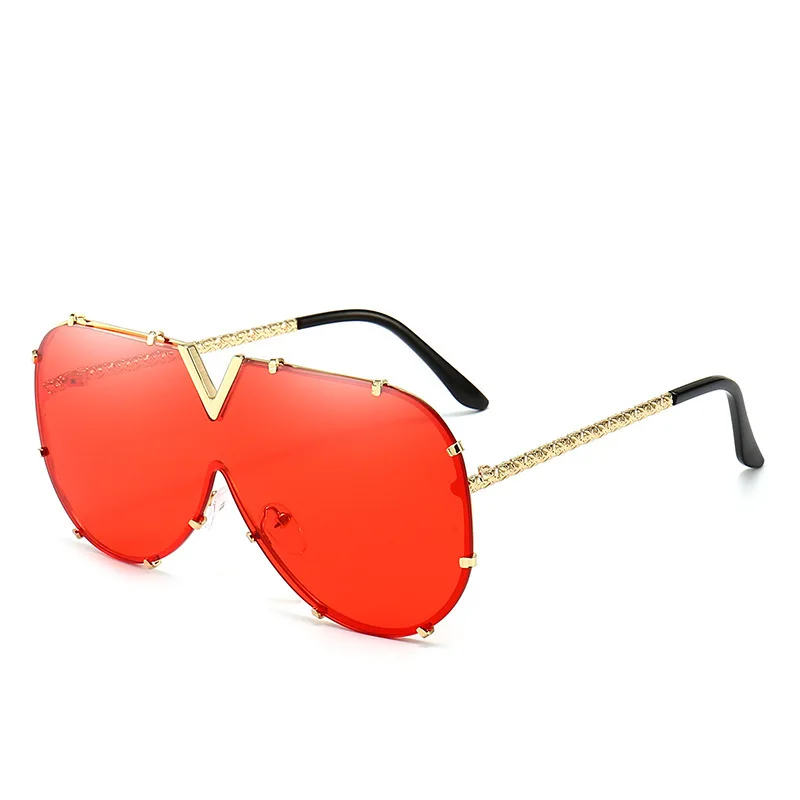 

2021 Newest Retro Round Sunglasses Fashion Big Frame Sun Glasses River Vintage Sunglasses Custom