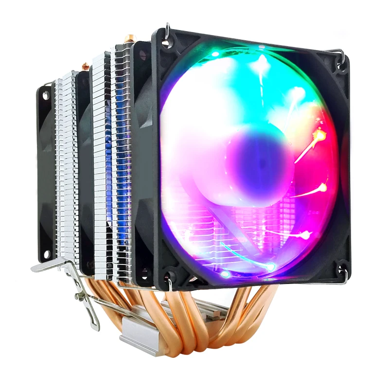

SNOWMAN 6 Heat Pipes CPU Cooler RGB PWM 4Pin PC Cooler PC Fan Intel 1700 AMD AM4 Computer CPU Cooling Fan