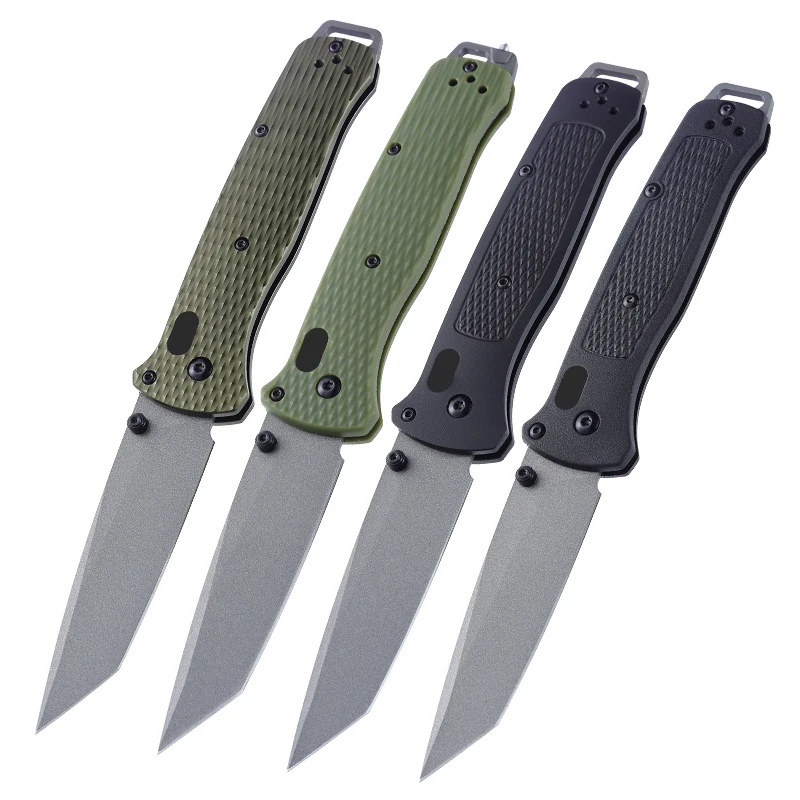 

Bugout 537 pocket knife axis manual folding knife titanium coated blade nylon glass fiber handle outdoor knives red yellow