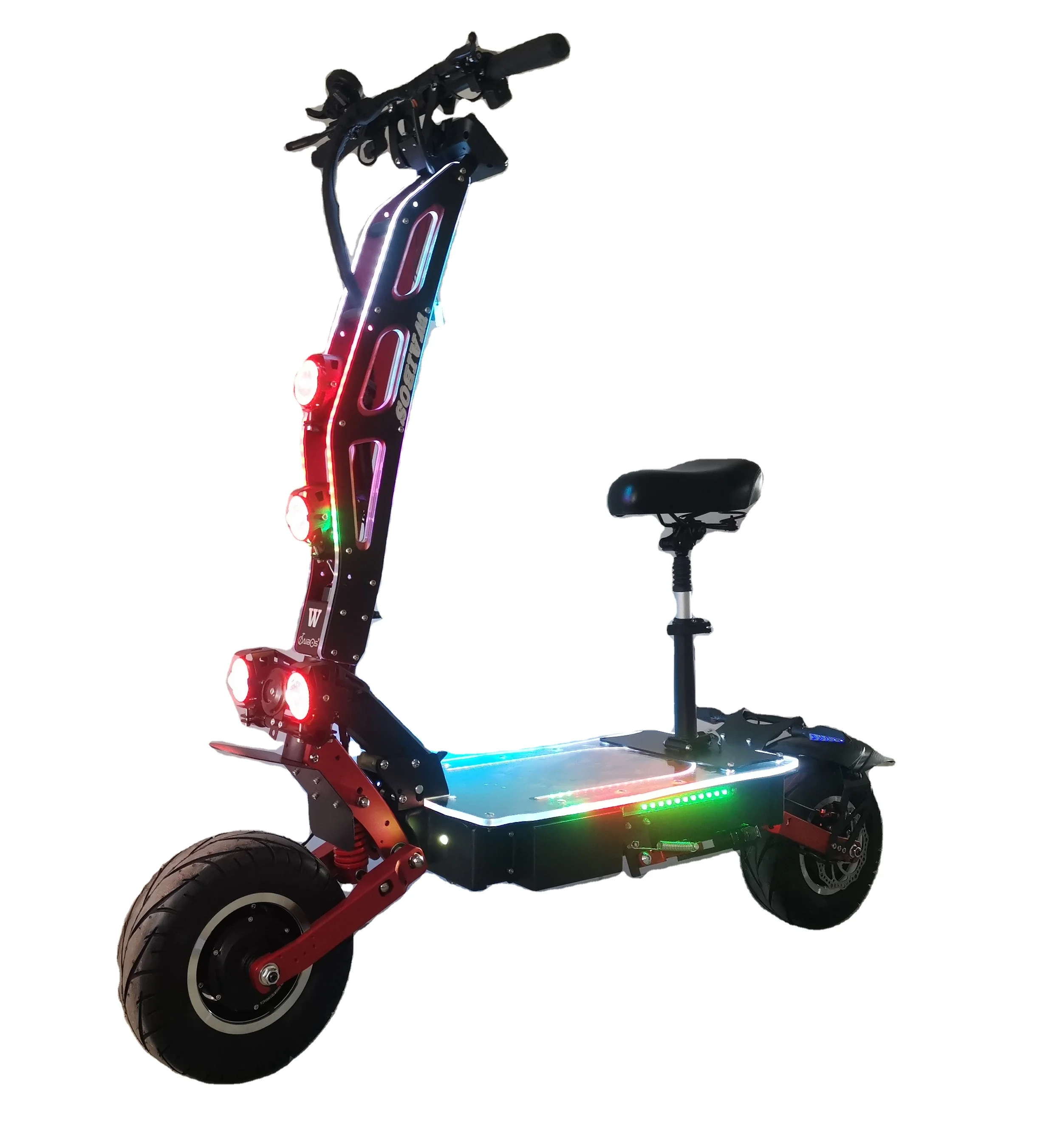 

Waibos 13 inch 80Ah battery 60v 72v 8000W 7000W 6000w dual motor foldable off road two wheel adult electric motorcycle scooter