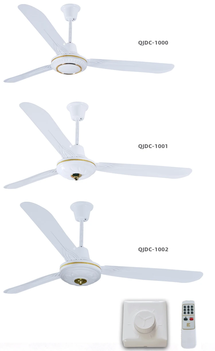 56 Inch 1400mm Ac/dc Ceiling Fan 12v 36w Solar Powered Ceiling Fan With