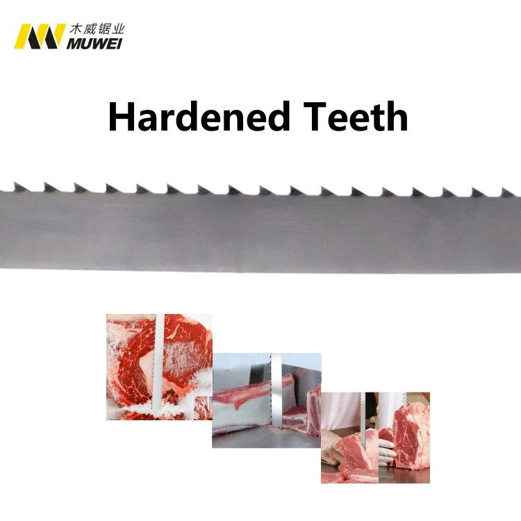 10PCS/Carton 2980*19*0.56*3TPI Teeth Hardened Band Saw Blade Durable Lower Noise Fast Sharp Cutting for Slaughterhouses Cutting